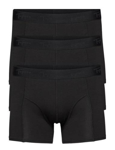 Men's Bamboo Boxer 3-P Bokserit Black TOPECO