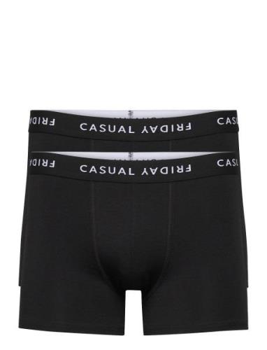 Cfnorh Logo 2-Pack Bamboo Trunks Bokserit Black Casual Friday