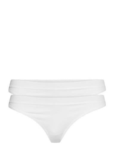 Core Thong 2P Stringit Alusvaatteet White Björn Borg