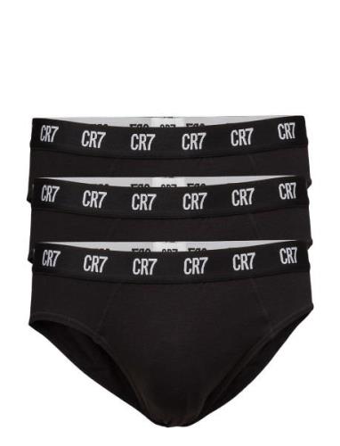 Cr7 Main Basic, Brief, 3-Pack Y-sepalus Briefs Alushousut Black CR7