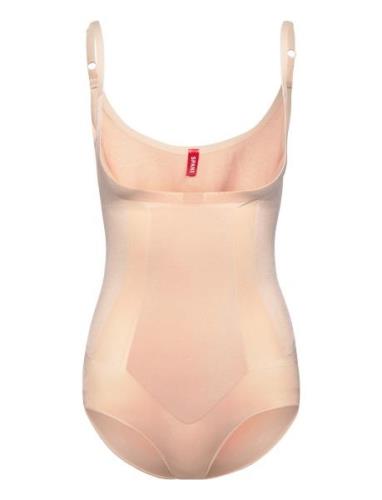 Oncore Open-Bust Panty Bodysuit Lingerie Shapewear Tops Beige Spanx