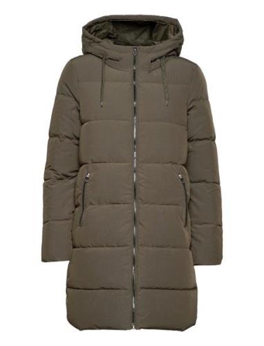 Onldolly Long Puffer Coat Otw Topattu Pitkä Takki Green ONLY