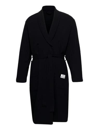 Resteröds Bathrobe Org. Cotton Aamutakki Kylpytakki Black Resteröds