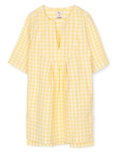 Bæk&Bølge Neel Long Tunic Toppi Yellow Juna