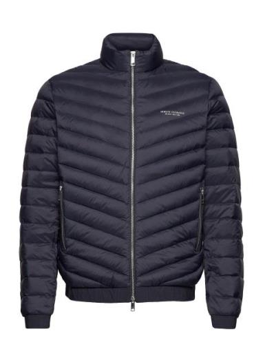 Down Jackets Vuorillinen Takki Topattu Takki Blue Armani Exchange