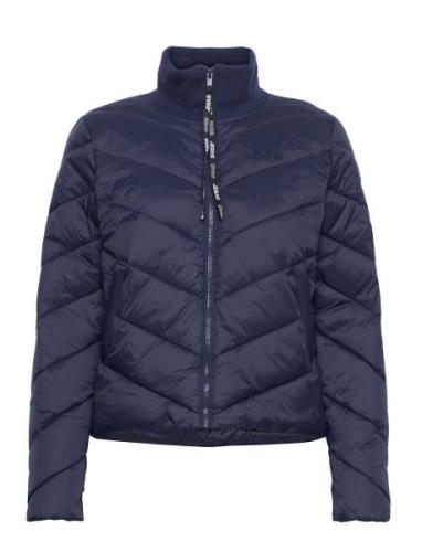 W. Diamond Queens Jacket Vuorillinen Takki Topattu Takki Navy Svea