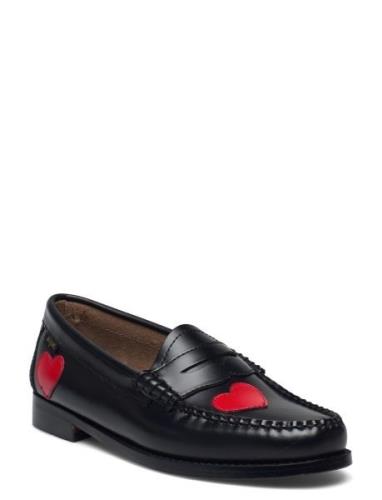 Gh Weejun Wmn Penny Love Loaferit Matalat Kengät Black G.H. BASS