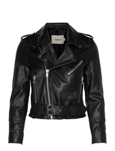 Joan Jacket Nahkatakki Black Deadwood