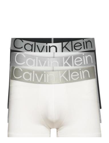 Trunk 3Pk Bokserit White Calvin Klein