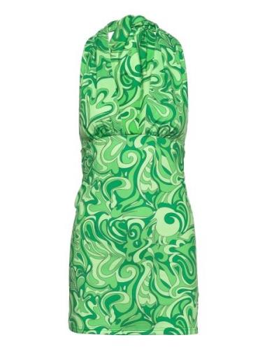 Dress Lyhyt Mekko Green Barbara Kristoffersen By Rosemunde