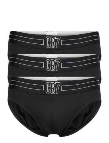 Cr7 Basic, Brief, 3-Pack Y-sepalus Briefs Alushousut Black CR7