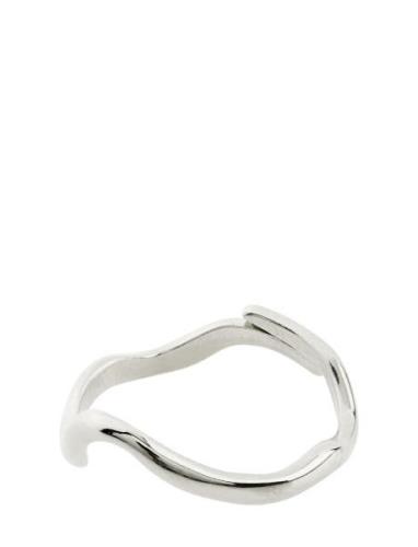 Alberte Organic Shape Ring Sormus Korut Silver Pilgrim