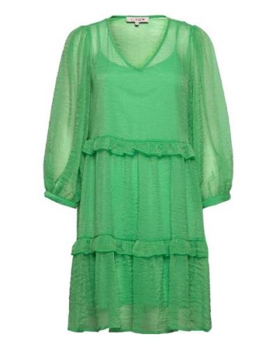 Josephine Dress Lyhyt Mekko Green A-View