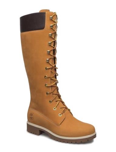 Women's Premium 14In Wp Boot Korkeavartiset Saapikkaat Brown Timberlan...