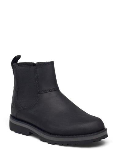 Courma Kid Chelsea Bootsit Nauhalliset Saapikkaat Black Timberland