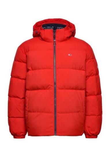 Tjm Essential Down Jacket Vuorillinen Takki Topattu Takki Red Tommy Je...