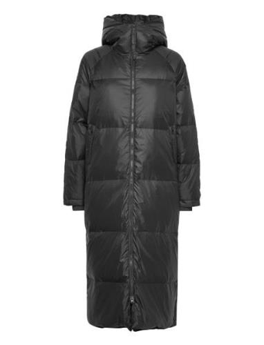 Dinamw Luna Long Down Jacket Topattu Pitkä Takki Black My Essential Wa...