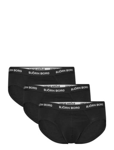 Cotton Stretch Brief 3P Y-sepalus Briefs Alushousut Black Björn Borg