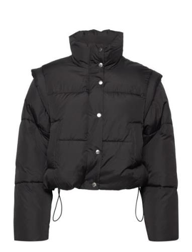 Mei Puffer Jacket Vuorillinen Takki Topattu Takki Black Gina Tricot