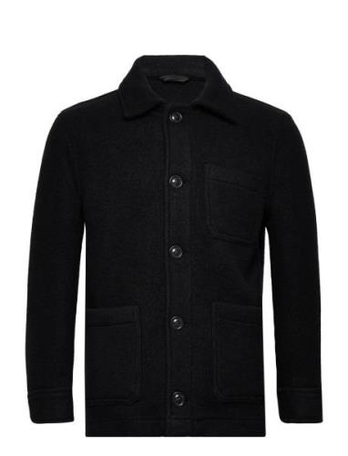 D1. Short Wool Jacket Villakangastakki Black GANT