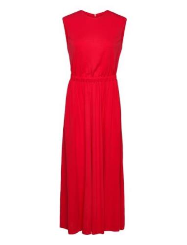 Long Midi Length Dress Maksimekko Juhlamekko Red IVY OAK