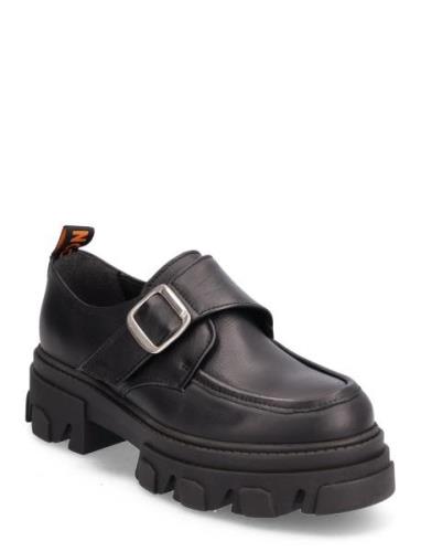 Biaginny Velcro Loafer Loaferit Matalat Kengät Black Bianco