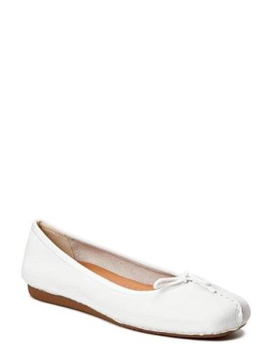 Freckle Ice D Ballerinat White Clarks