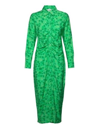 Envictoria Ls Long Dress Aop 6891 Maksimekko Juhlamekko Green Envii