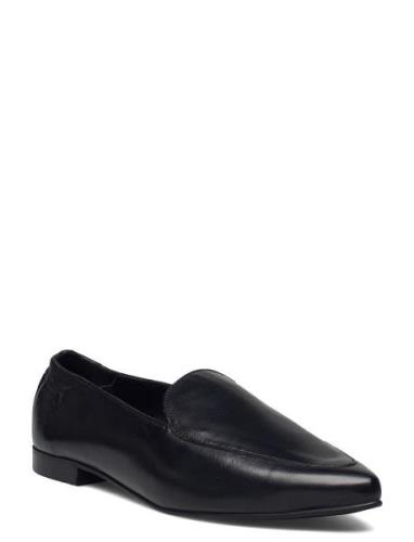 Biatracy Leather Loafer Loaferit Matalat Kengät Black Bianco