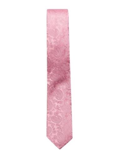 Slim Tie Solmio Kravatti Pink Amanda Christensen