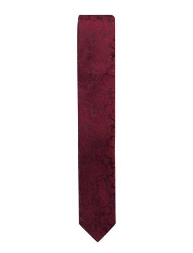 Slim Tie Solmio Kravatti Red Amanda Christensen