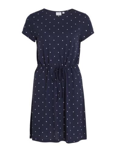 Vimo Y S/S String Dress /1/Ka Lyhyt Mekko Navy Vila