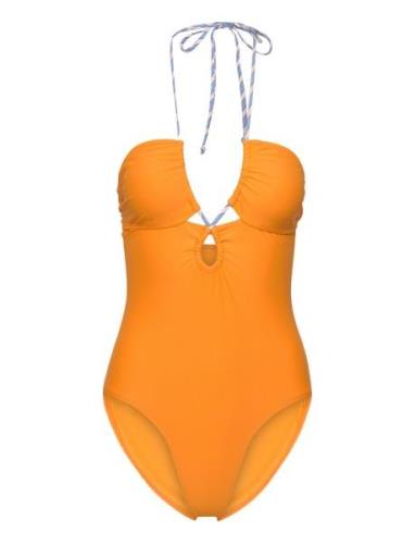 Solid Billa Swimsuit Uimapuku Uima-asut Orange Becksöndergaard