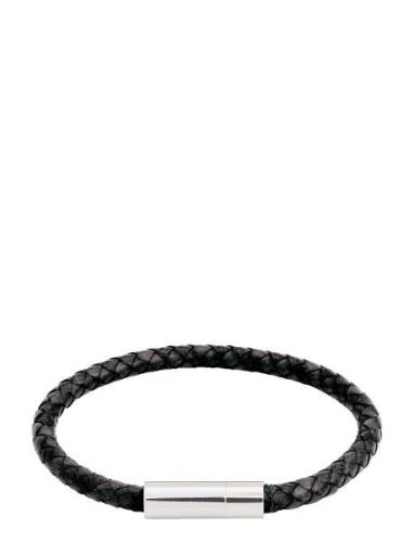 Franky Bracelet Leather Rannekoru Korut Black Edblad