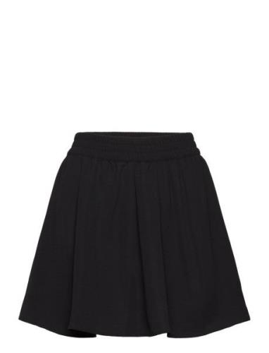 Onlnova Lux Erin Flowy Skirt Solid Ptm Lyhyt Hame Black ONLY