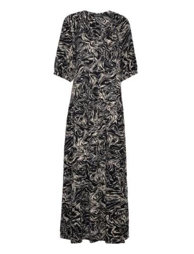 Slzaya Flowy Maxi Dress Ss Maksimekko Juhlamekko Black Soaked In Luxur...