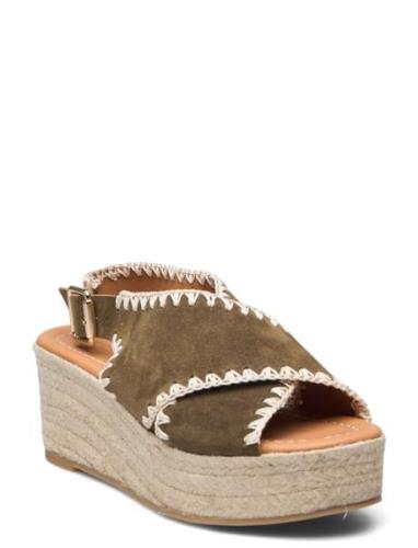 A4422 Korolliset Sandaalit Espadrillot Khaki Green Billi Bi