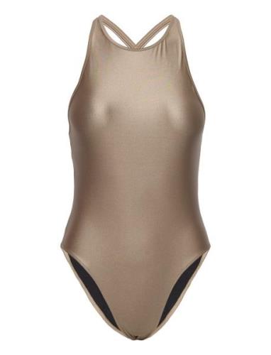 Cross-Back Swimsuit Uimapuku Uima-asut Brown Filippa K