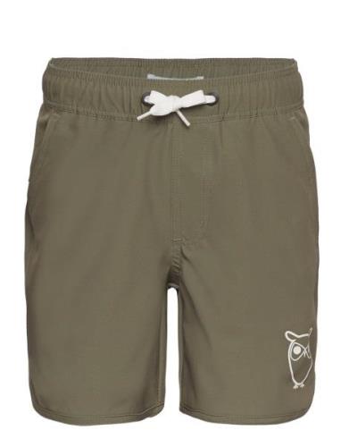 Swim Shorts With Elastic Waist And Uimashortsit Khaki Green Knowledge ...