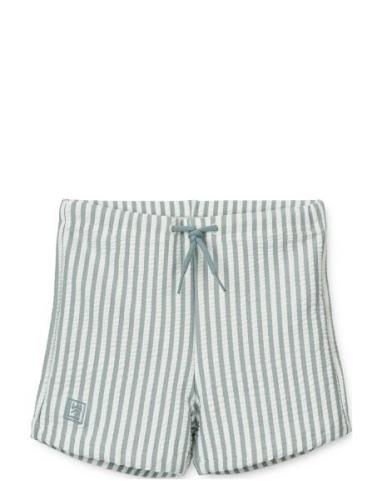 Otto Seersucker Swim Pants Uimashortsit Blue Liewood