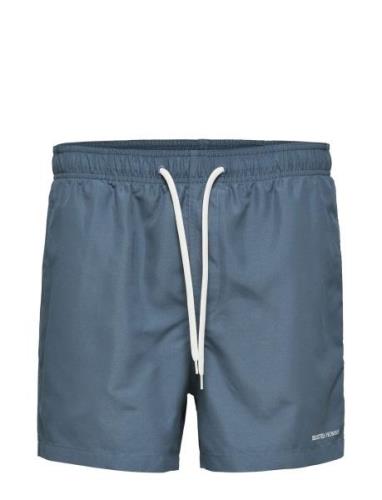 Slhdane Swimshorts Uimashortsit Blue Selected Homme