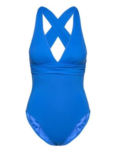 S.collective Cross Back Piece Uimapuku Uima-asut Blue Seafolly