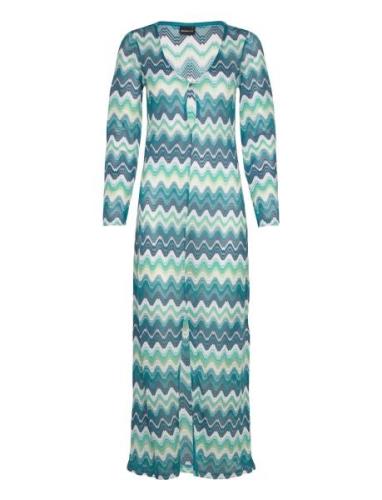 Jersey Dress Maksimekko Juhlamekko Blue Gina Tricot