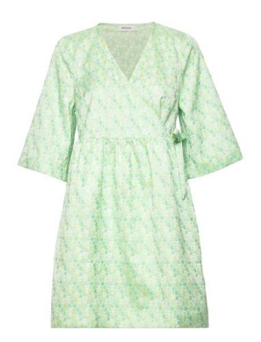 Dorianmd Wrap Dress Lyhyt Mekko Green Modström