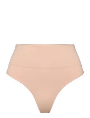 Ecocare Seamless Shaping Thong Stringit Alusvaatteet Beige Spanx