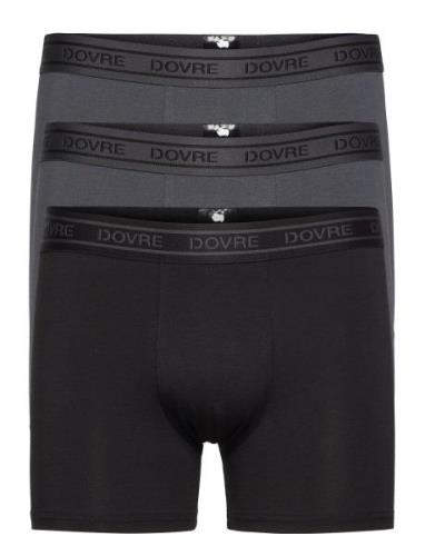 Dovre Tights 3-Pack Bamboo Bokserit Black Dovre