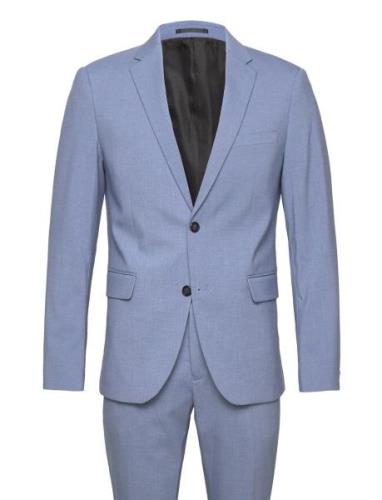 Plain Mens Suit - Normal Lenght Puku Blue Lindbergh