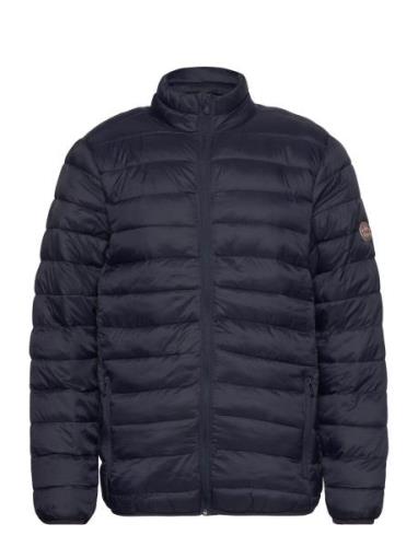 Bo Light High Neck Jacket Vuorillinen Takki Topattu Takki Navy Kronsta...