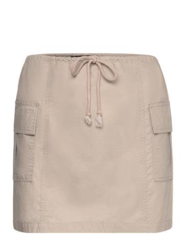 Cargo Skirt Lyhyt Hame Beige Gina Tricot