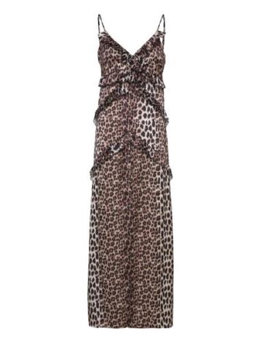 Hayes Recycled Maxi Dress Maksimekko Juhlamekko Brown Notes Du Nord